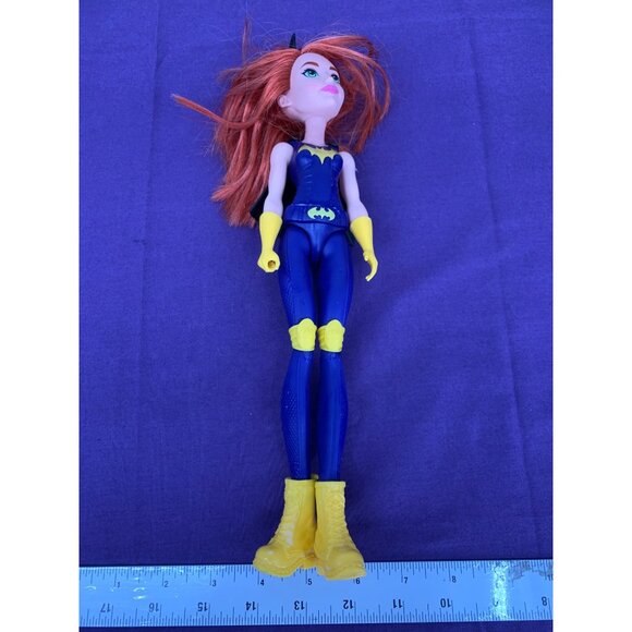2015 Mattel Dc Super Hero Bat Girl Orange Hair Green Eyes 13 Inches Hard Plastic - Picture 2 of 8